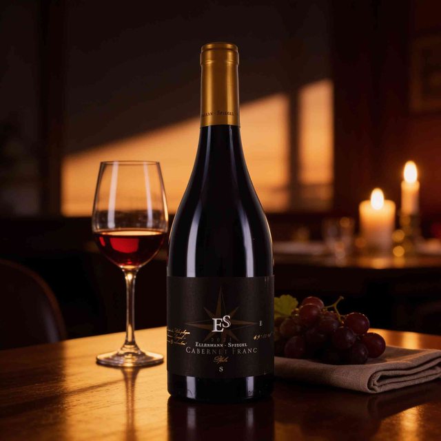 Flasche Ellermann-Spiegel Cabernet Franc Goldkapsel