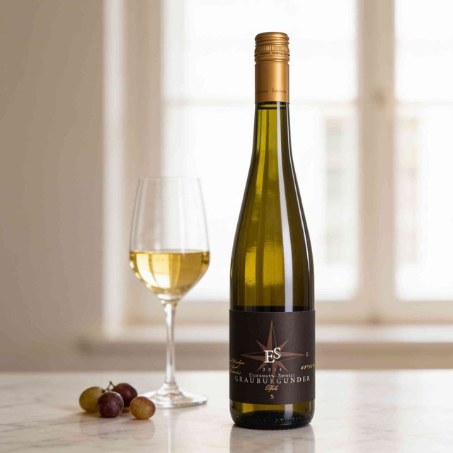 Flasche Ellermann-Spiegel Grauburgunder Goldkapsel