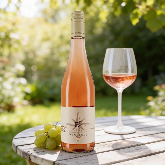 Flasche Ellermann-Spiegel Rosé-Cuvée Windrosé trocken